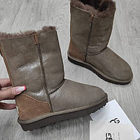 Жіночі угги з лазерним напиленням на блискавці ugg Australia Original zip 35р21-21.5см