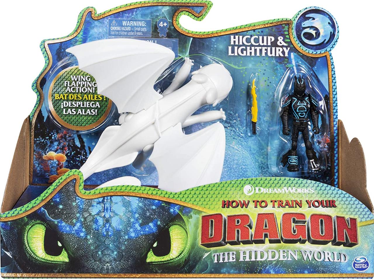 Рухома іграшка Денна Фурія і Иккинг у броні (Lightfury & Hiccup) з мультфільму " Як приручити дракона