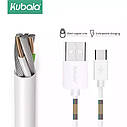 Кабель 1м USB - micro USB для заряджання. Cubala, фото 4
