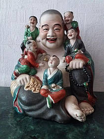 Смеющийся Будда з дітьми, Хотей, 1 пол.ХХ-го століття