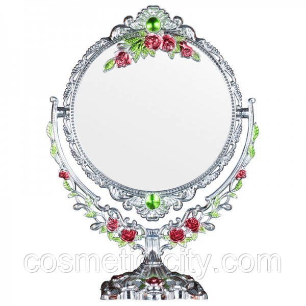 Дзеркало косметичне No209B-10, кругле, різнобарвне, фото 1