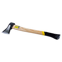 Сокира колун для дров, для рубання полін (1 кг, з дерев'яною ручкою 500 мм ясен, кована сталь) ТМ SIGMA