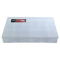 Органайзер пластиковий на 20 відсіків ULTRA (350×270×50 мм, прозорий) для дрібних деталей