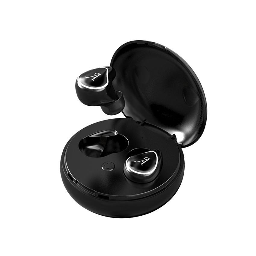 Бездротові навушники RIAS A4 TWS сенсорні Bluetooth з зарядним кейсом Black (2_009533)