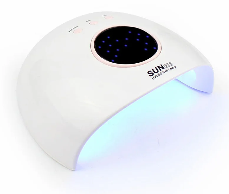 Гібридна манікюрна лампа Sun X28 LED+UV 24W White (2_009550)