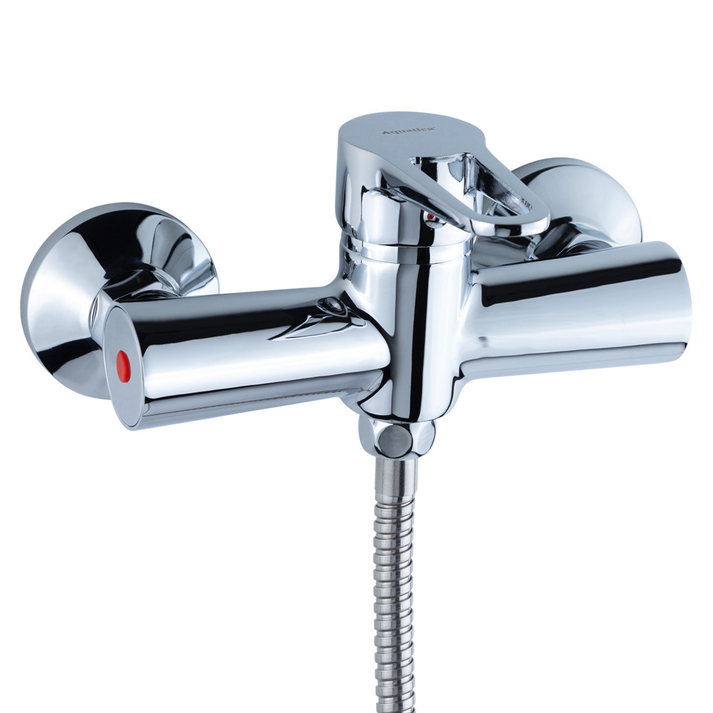 Змішувач для душу, душової кабіни (шланг 1,5 м, лійка, кронштейн) ТМ AQUATICA, фото 1