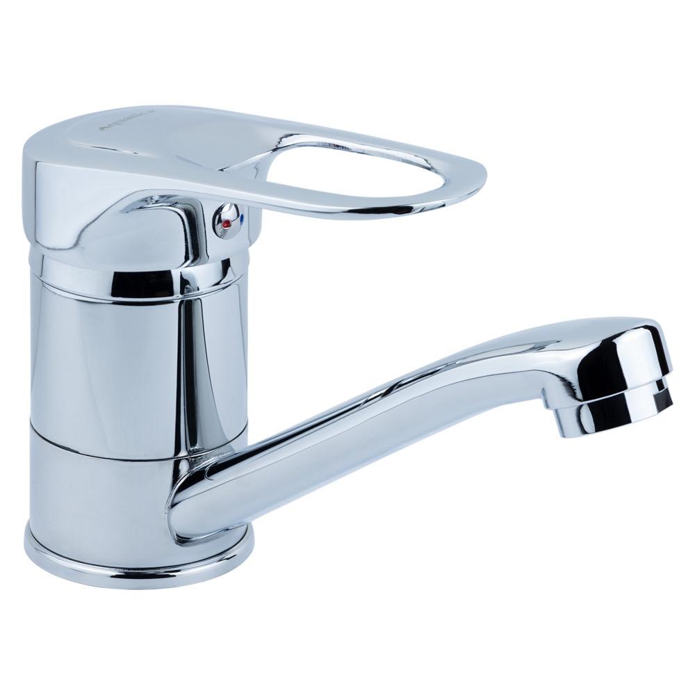 Кухонний змішувач на шпильці (гусак прямий 150 мм, картридж Ø 40 мм) ТМ AQUATICA кран для кухні, фото 1