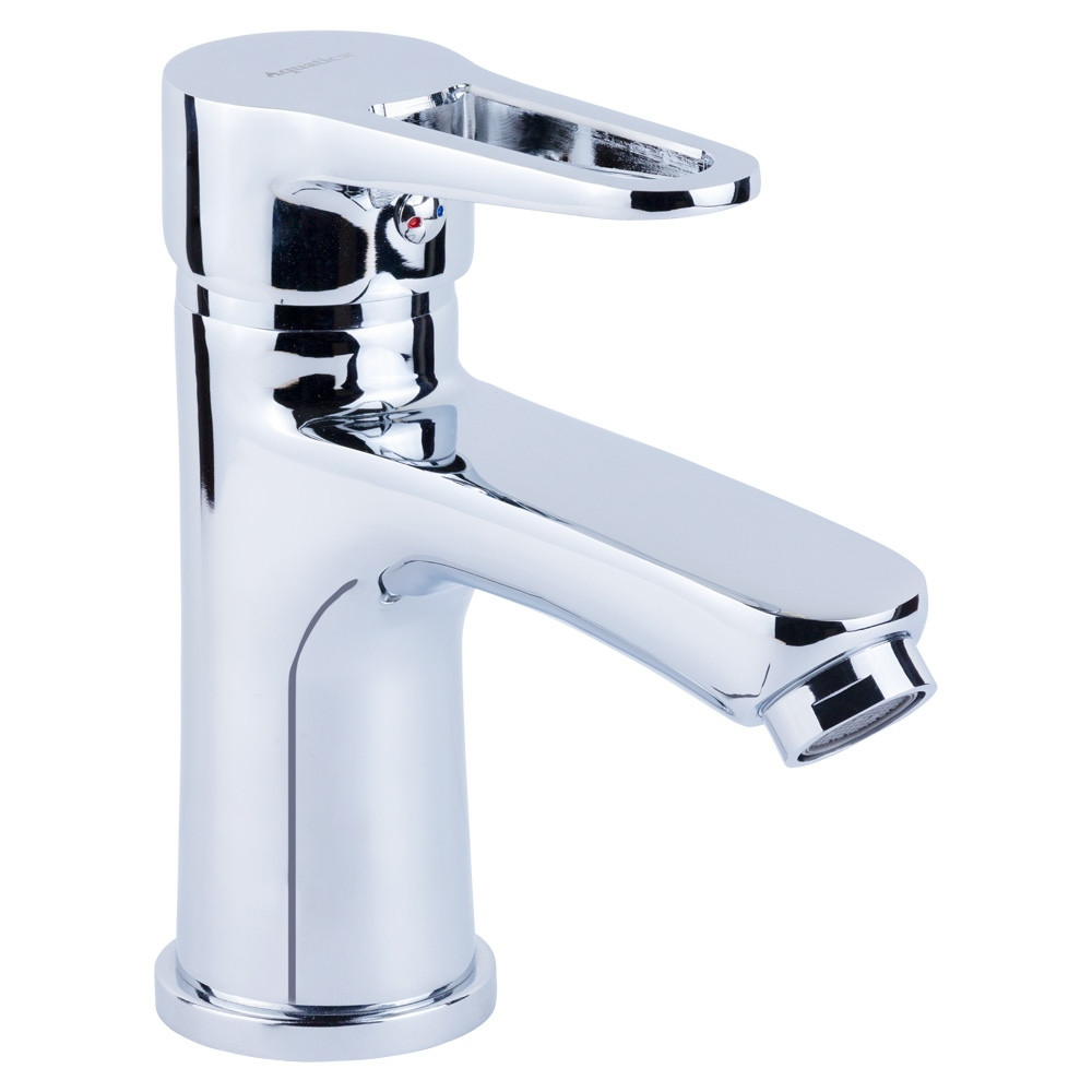 Змішувач для раковини, умивальника, рукомийника (литий, на гайці) ТМ AQUATICA, фото 1