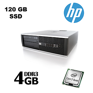 HP 6000 SFF / Intel Core 2 Quad Q6600 (4 ядра по 2.4 GHz) / 4 GB DDR3 / Новий 120 GB SSD, фото 2