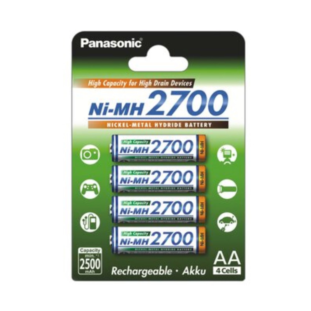 Аккумулятор Panasonic AA 2700mAh 4шт, фото 1