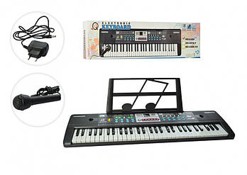 Дитячий синтезатор із мікрофоном 61 клавіша запис, демо MQ6182