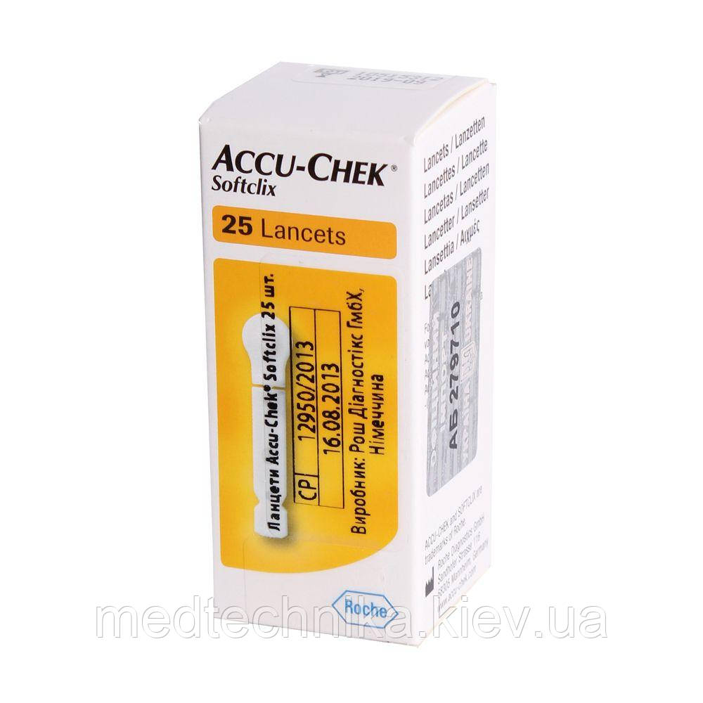 Ланцети (голки) Accu-Chek Softclix, 25 шт., фото 1