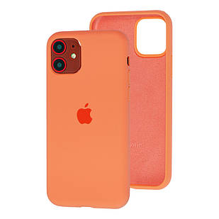 Чохол Silicone Case full для iPhone 11 жовтогарячий (айфон 11)