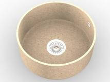 Мийка з акрилового каменю R006 (Hanex, Corian, Staron, Montelli)