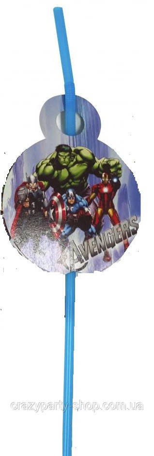 Трубочки для напоїв Месники Марвел, фото 1