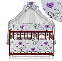 Постільне в дитяче ліжечко чудової якості повний комплект