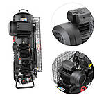 Компресор 100 л, 4 HP, 3 кВт, 220 В, 10 атм, 500 л/хв, 2 циліндра Intertool PT-0014, фото 6