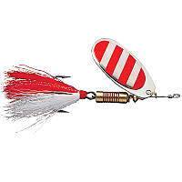 Блешня-вертушка DAM Effzett Standart Dressed 10гр (red stripes)