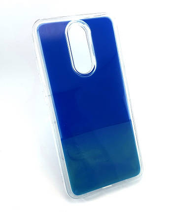 Чохол для Xiaomi Redmi 8 накладка 3D Aqua Color Sand захисний силіконовий синій, фото 1