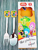 Набір дитячих столових приладів | Ложка вилка дитячий набір | Дитячий набір столових приладів |