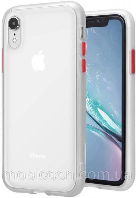 Накладка Gingle Matte Case для Xiaomi Redmi 8a white/red (скіомі сяомі редами 8a)