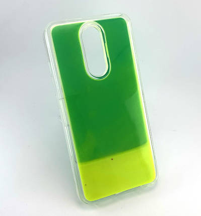 Чохол для Xiaomi Redmi 8 накладка 3D Aqua Color Sand захисний силіконовий салатний жовтий, фото 1