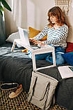 Переносний столик – піднос зі складними ніжками для ноутбука IKEA KLIPSK білий 002.588.82, фото 2