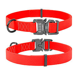 Нашийник WAUDOG WATERPROOF, водостійкий, пряжка-фастекс, 31-49см червоний