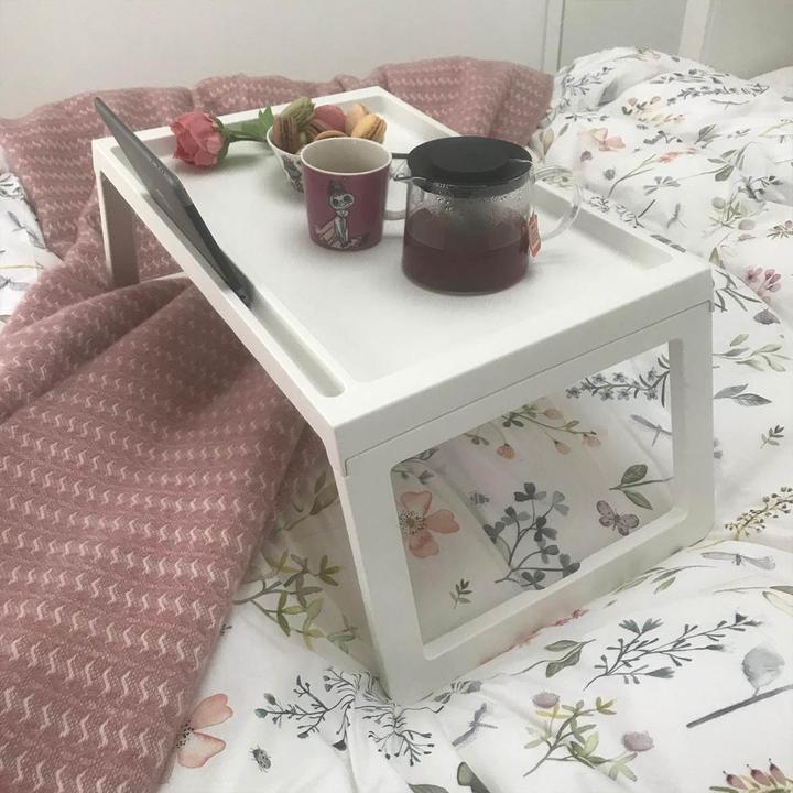 Переносний столик – піднос зі складними ніжками для ноутбука IKEA KLIPSK білий 002.588.82