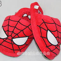 Тапочки человек паук / Мужские тапки / Детские тапочки спайдермен / Тапки кигуруми / Тапочки для дома паук