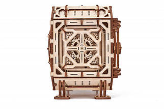Сейф скарбничка Wood Trick (259 деталей) - механічний дерев'яний 3D пазл конструктор, фото 3