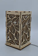 Декоративний нічник із дерева "Листя"