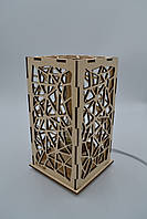 Декоративний нічник із дерева "Павутина"