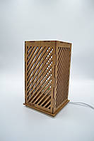 Декоративний нічник із дерева "Линія" колір орех