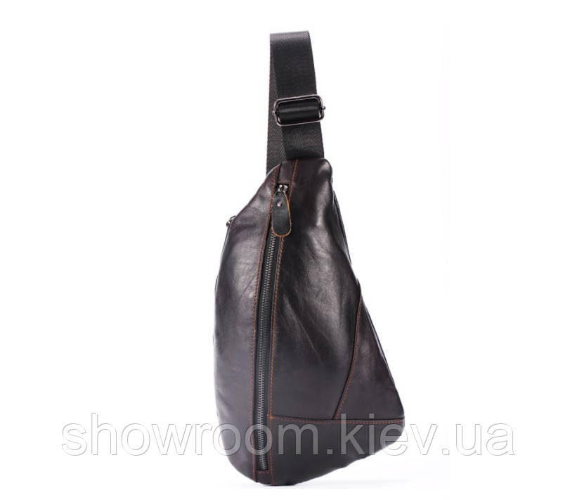 Чоловіча сумка на груди (слінг), бананка Leather Collection (374)