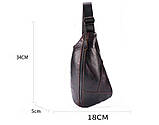 Чоловіча сумка на груди (слінг), бананка Leather Collection (374), фото 3