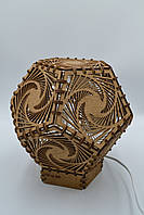 Декоративний нічник із дерева "Торнадо" колір горіх