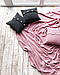 Чохол для подушки в'язаний Ohaina 40x40 Powder pink, фото 4