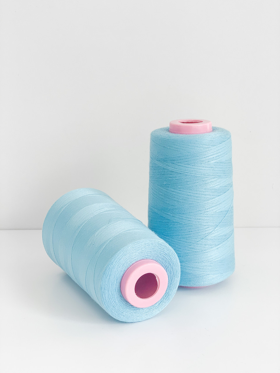 Нитка швейна 40/20 блакитна 4000 ярдів, фото 1