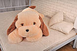 Велика м'яка іграшка собака Аліна Тузик 140 см персиковий, фото 3