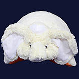 Подушка-іграшка Аліна Слон 55 см білий, фото 6