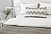 Чохол для подушки в'язаний Ohaina 70x50 Light grey + White, фото 5