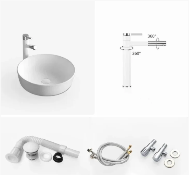 Раковина накладна Beauvaia RD-273-4, фото 1