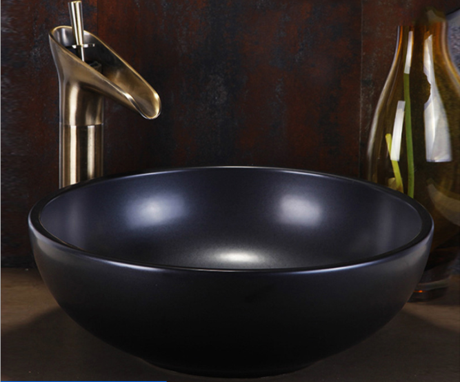 Накладна раковина для ванної Nordic Black Art. Модель RD-4411, фото 1