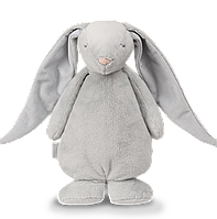 MOONIE - Музична м'яка іграшка зайчик з білим шумом, колір Silver