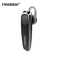 Бездротова Bluetooth блютуз гарнітура для телефону смартфона Finеblue FX1 Чорна. Бездротова гарнітура
