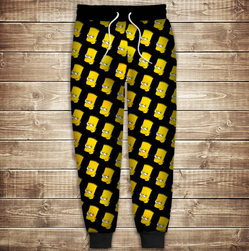 Штани 3D Bart head Pattern