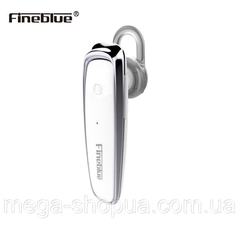Бездротова Bluetooth блютуз гарнітура для смартфона Fineblue FX1 Срібляста, фото 1