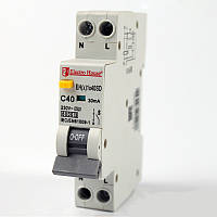 Диф. автомат 40 A 1p+N (1 модуль) 230-240 В 6 кА