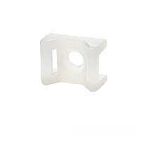 ElectroHouse Майданчик під гвинт для стягування [хомутів] 5,8 мм 16,5х22 мм білий нейлон